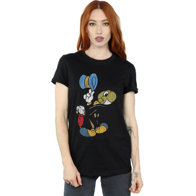 Li-cense Disney dames pinokkio jiminy cricket katoenen vriendje t-shirt UTBI51839_black large