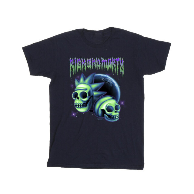 Li-cense Rick and morty heren ruimte schedel t-shirt UTBI51785_navyblue large