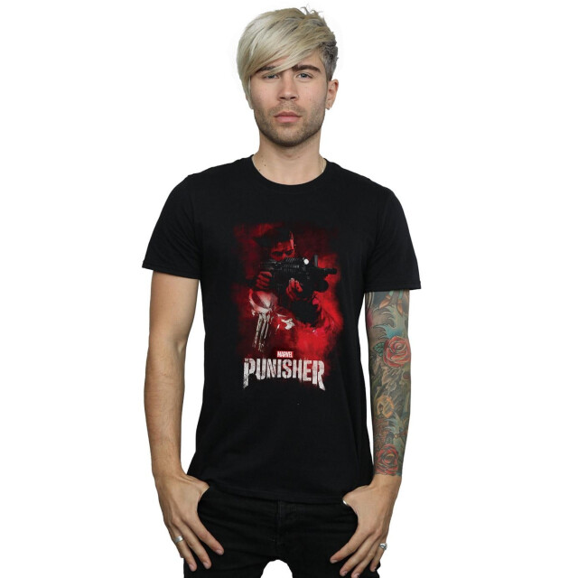 Li-cense Marvel heren the punisher tv-serie red smoke t-shirt UTBI51730_black large