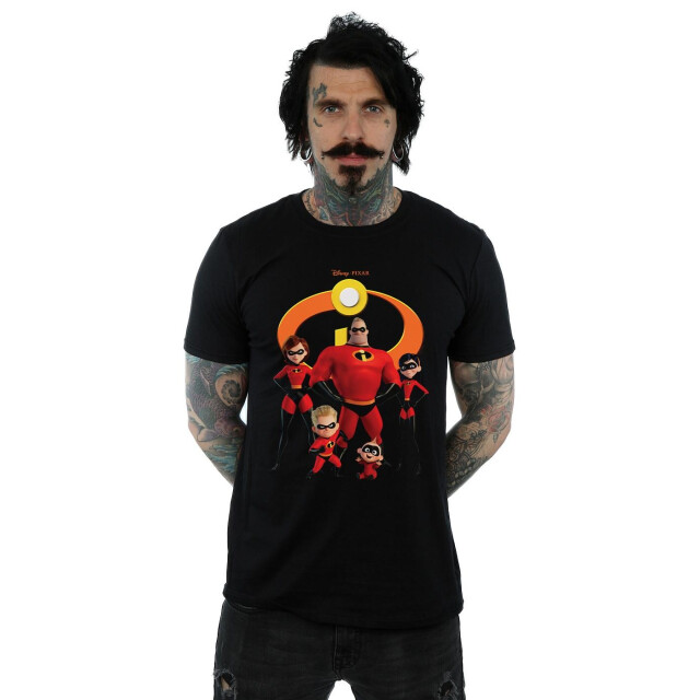 Li-cense Disney heren incredibles 2 logo groep t-shirt UTBI51585_black large