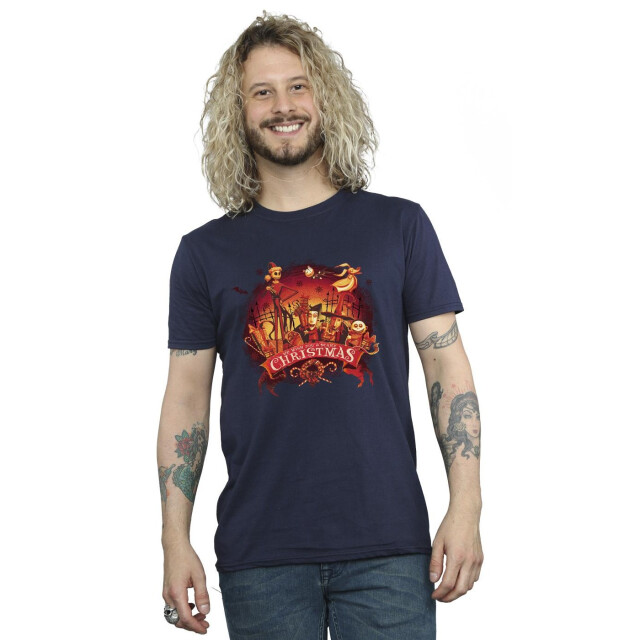 Li-cense Disney heren the nightmare before christmas eng kerstmis t-shirt UTBI51538_navyblue large