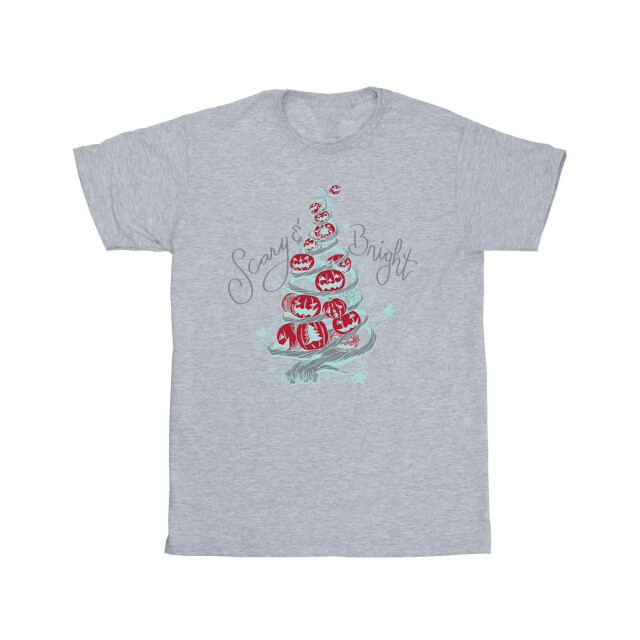 Li-cense Disney meisjes the nightmare before christmas eng & helder katoenen t-shirt UTBI32994_sportsgrey large