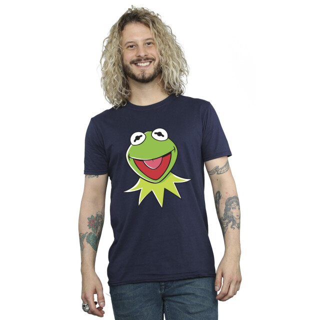 Li-cense Disney heren muppets kermit hoofd t-shirt UTBI51490_navyblue large