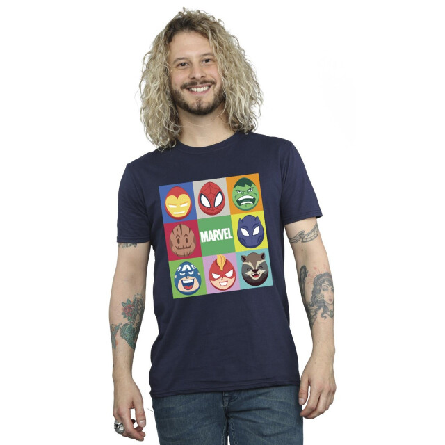 Li-cense Marvel heren paaseieren t-shirt UTBI51464_navyblue large