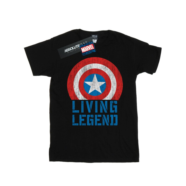 Li-cense Marvel heren captain america levende legende t-shirt UTBI51430_black large