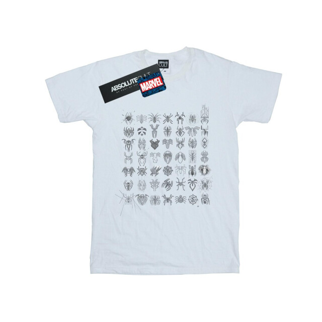 Li-cense Marvel meisjes spider-man spidey symbolen getekend katoenen t-shirt UTBI31651_white large