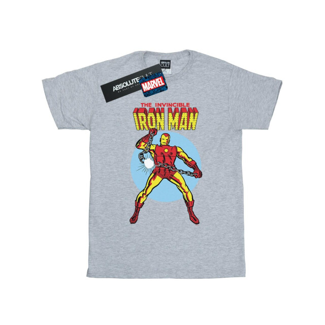 Li-cense Marvel meisjes the invincible iron man katoenen t-shirt UTBI31312_sportsgrey large