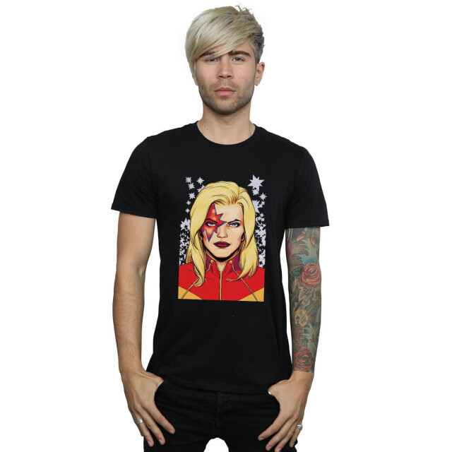 Li-cense Marvel heren captain glam t-shirt UTBI51287_black large
