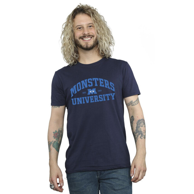 Li-cense Disney heren monsters university logo t-shirt UTBI51239_navyblue large