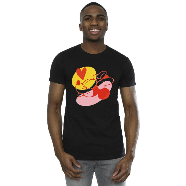Li-cense Disney heren minnie mouse tong hart t-shirt UTBI51163_black large