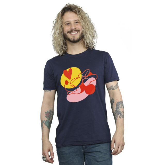 Li-cense Disney heren minnie mouse tong hart t-shirt UTBI51163_navyblue large