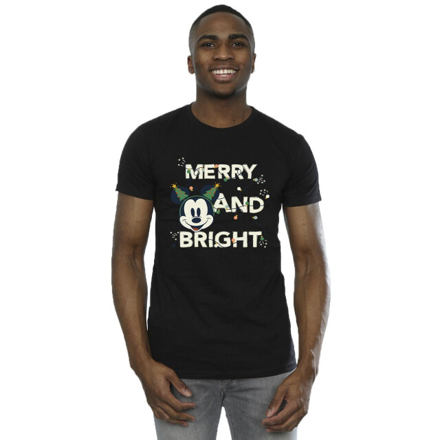 Li-cense Disney heren mickey mouse merry & bright t-shirt UTBI51194_black large
