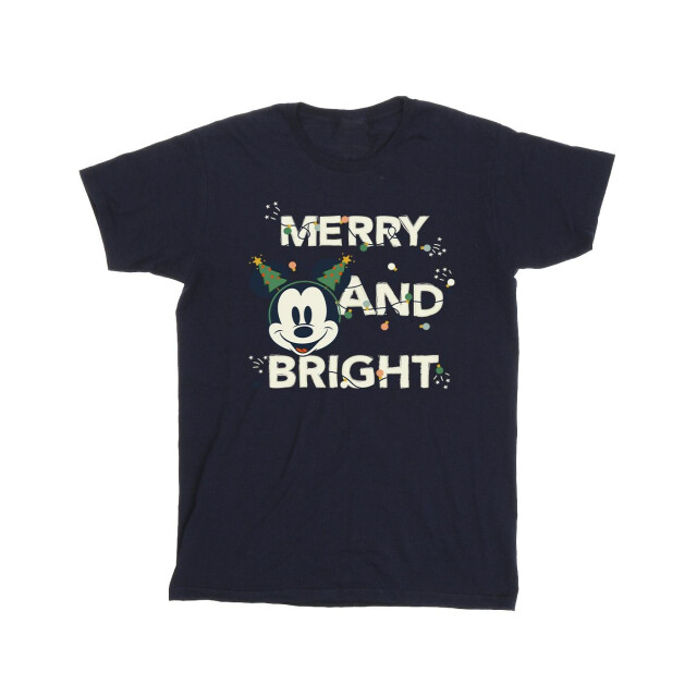 Li-cense Disney heren mickey mouse merry & bright t-shirt UTBI51194_navyblue large