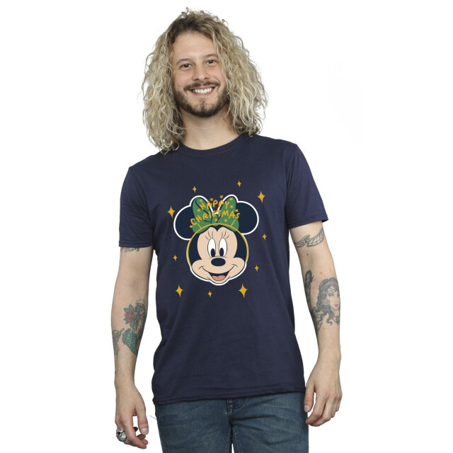 Li-cense Disney heren minnie mouse vrolijk kerstmis t-shirt UTBI51195_navyblue large
