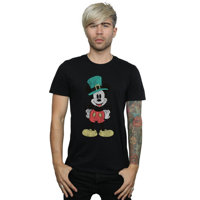 Li-cense Disney heren mickey mouse leprechaun hoed t-shirt UTBI51114_black large