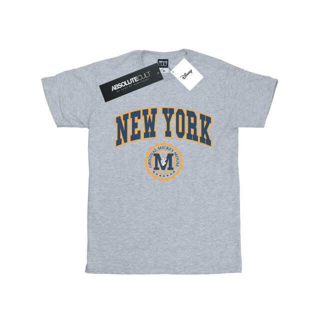 Li-cense Disney heren mickey mouse new york seal t-shirt UTBI51121_sportsgrey large