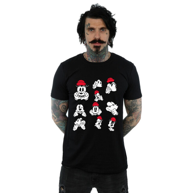 Li-cense Disney heren minnie mickey foto poses t-shirt UTBI51122_black large