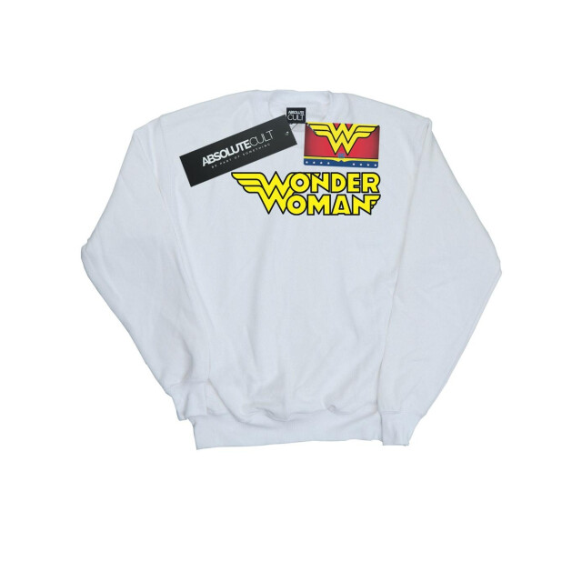 Li-cense Dc comics dames wonder woman sweatshirt met gevleugeld logo UTBI43222_white large