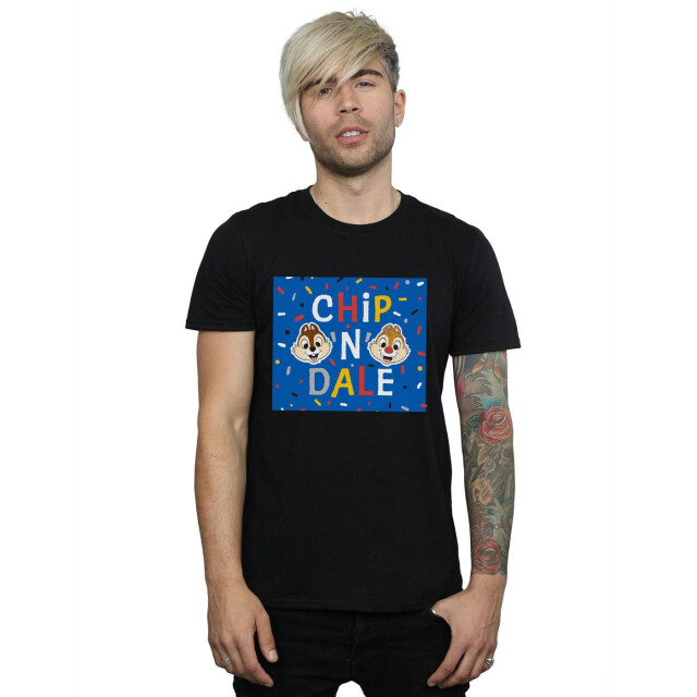 Li-cense Disney heren knabbel en babbel blauw frame t-shirt UTBI51003_black large