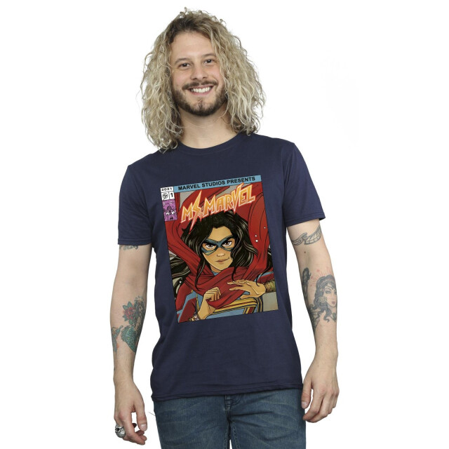 Li-cense Marvel heren ms comic poster t-shirt UTBI50861_navyblue large