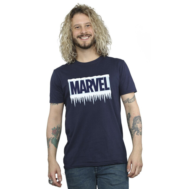 Li-cense Marvel heren icicle logo t-shirt UTBI50825_navyblue large