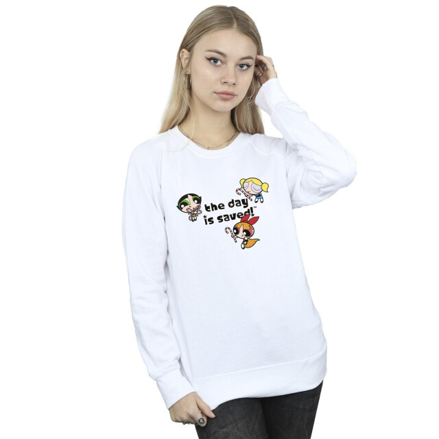 Li-cense The powerpuff girls dames girls de dag is gered sweatshirt UTBI50748_white large