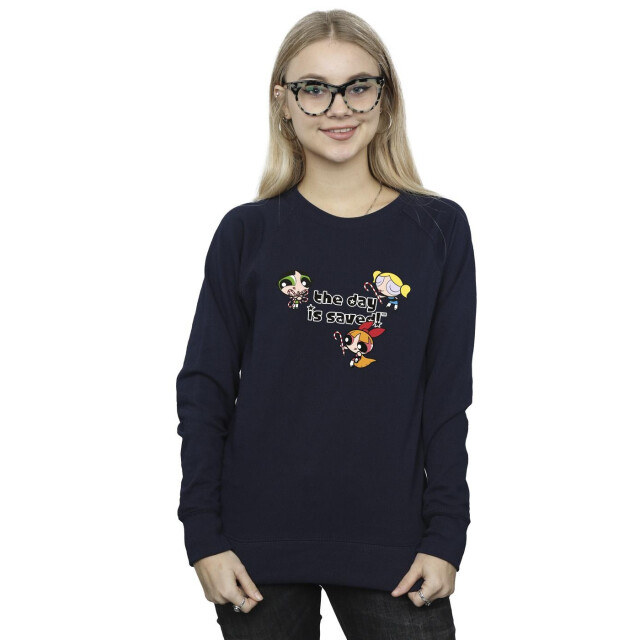 Li-cense The powerpuff girls dames girls de dag is gered sweatshirt UTBI50748_navyblue large