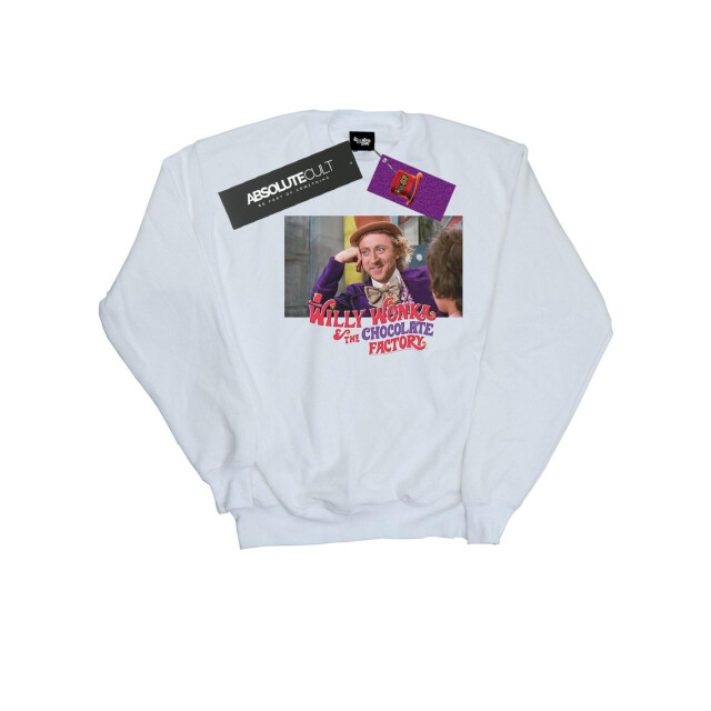 Li-cense Willy wonka and the chocolate factory dames wonka neerbuigend sweatshirt UTBI42407_white large