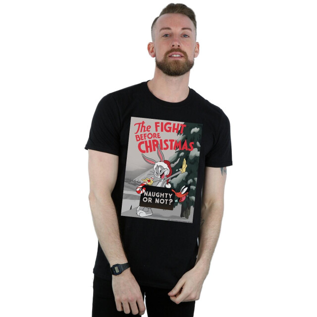 Li-cense Looney tunes heren the fight before christmas t-shirt UTBI50434_black large