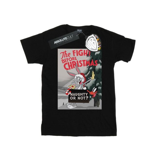 Li-cense Looney tunes heren the fight before christmas t-shirt UTBI50434_black large