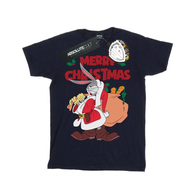 Li-cense Looney tunes heren kerstman bugs bunny t-shirt UTBI50415_navyblue large