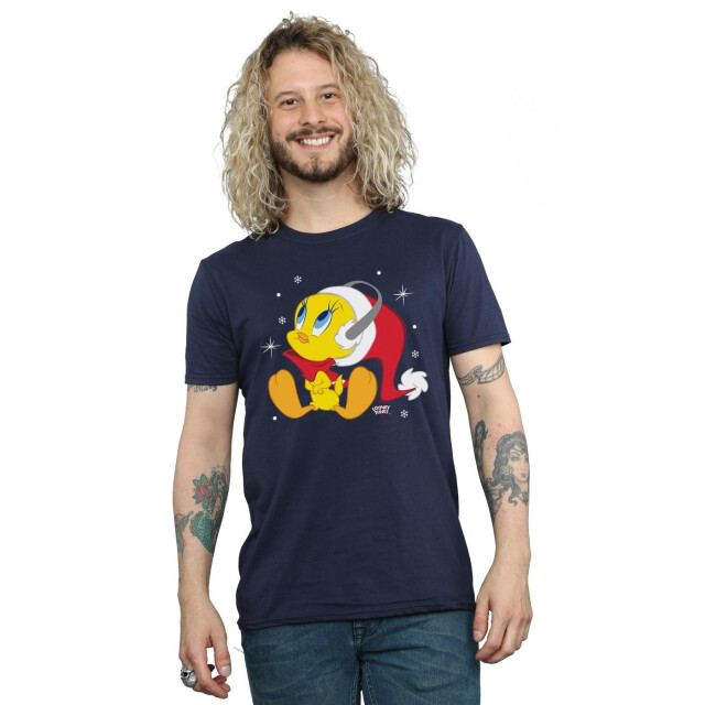 Li-cense Looney tunes heren kerstmis tweety t-shirt UTBI50393_navyblue large