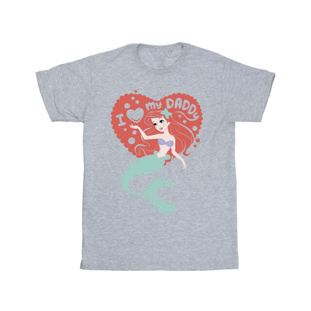 Li-cense Disney heren de kleine zeemeermin love daddy t-shirt UTBI50162_sportsgrey large