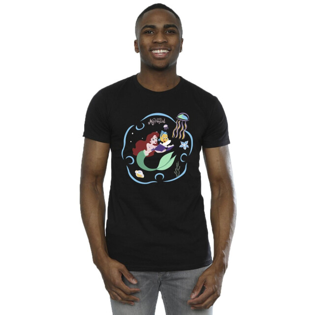 Li-cense Disney heren de kleine zeemeermin leest boek t-shirt UTBI50144_black large