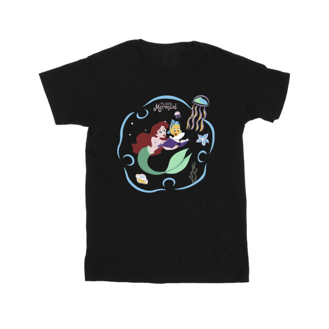 Li-cense Disney heren de kleine zeemeermin leest boek t-shirt UTBI50144_black large