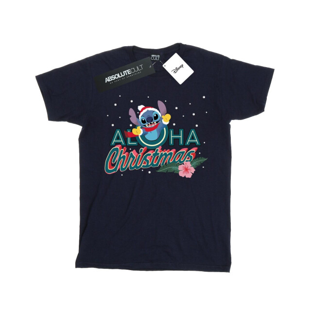 Li-cense Disney heren lilo en stitch aloha kerstmis t-shirt UTBI49919_navyblue large