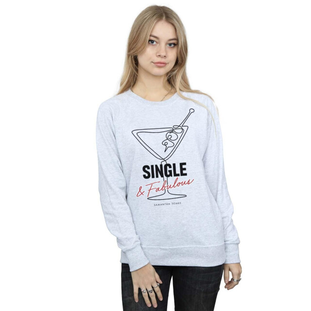 Li-cense Sex and the city dames single and fabulous sweatshirt UTBI48223_sportsgrey large