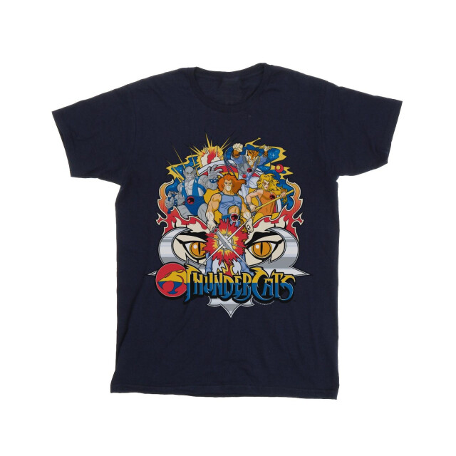 Li-cense Thundercats dames actie groep shot katoenen vriendje t-shirt UTBI46535_navyblue large