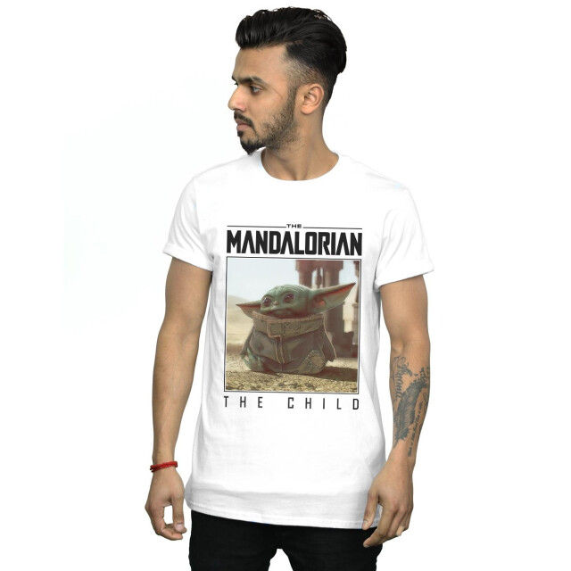 Li-cense Star wars heren the mandalorian het kind frame t-shirt UTBI47211_white large
