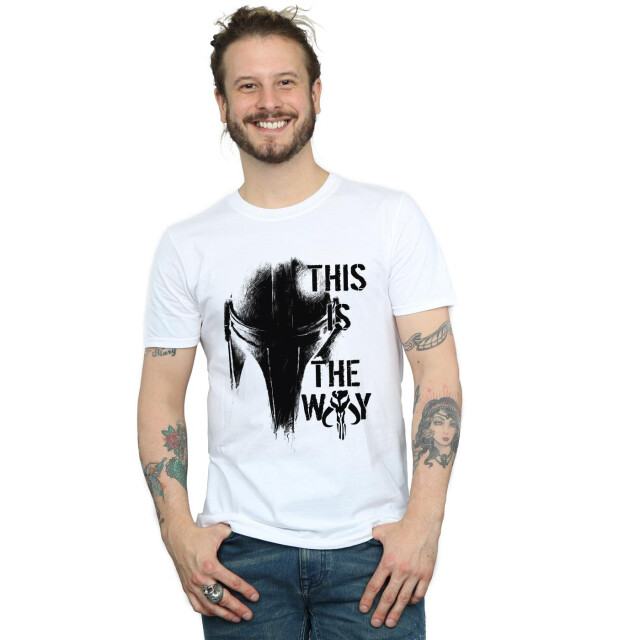 Li-cense Star wars heren the mandalorian de weg t-shirt UTBI47217_white large