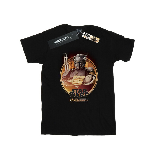 Li-cense Star wars dames the mandalorian paz vizsla omkaderd katoenen vriendje t-shirt UTBI45643_black large