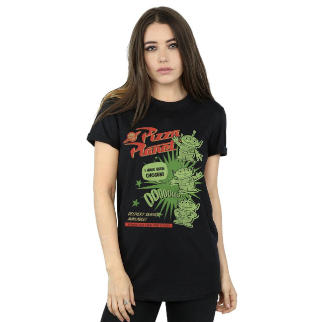 Li-cense Disney dames toy story 4 pizza planet little green men katoenen vriendje t-shirt UTBI46995_black large
