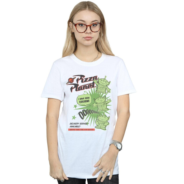 Li-cense Disney dames toy story 4 pizza planet little green men katoenen vriendje t-shirt UTBI46995_white large