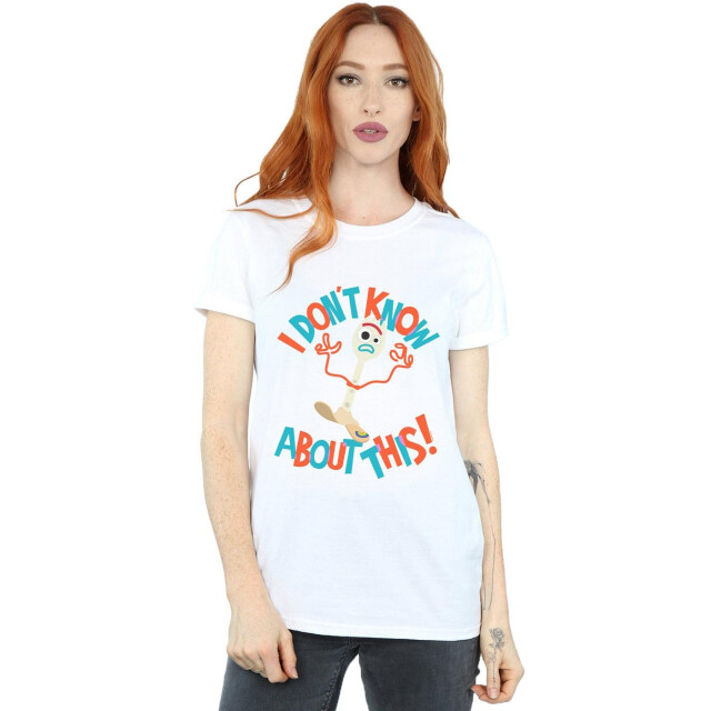 Li-cense Disney dames toy story 4 forky i dont know about this katoenen vriendje t-shirt UTBI46994_white large