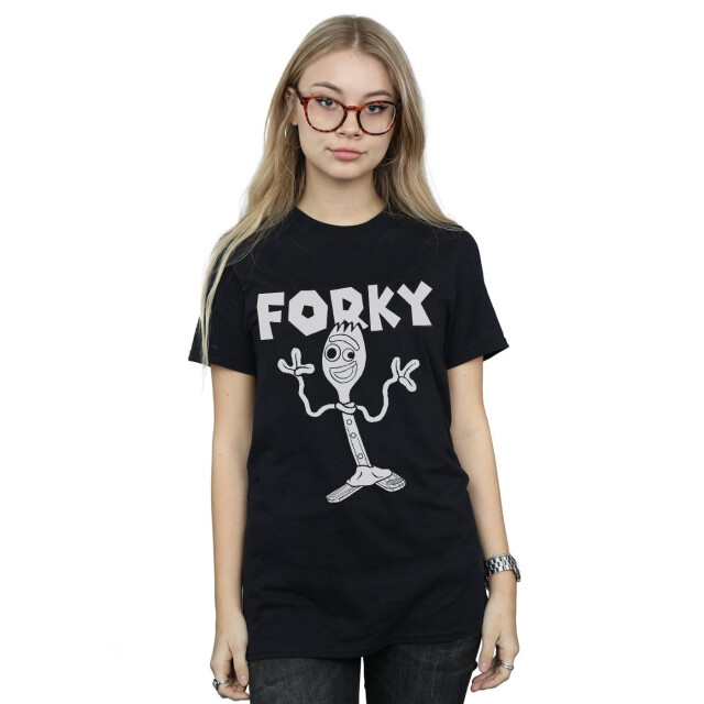 Li-cense Disney dames toy story 4 forky katoenen vriendje t-shirt UTBI46972_black large