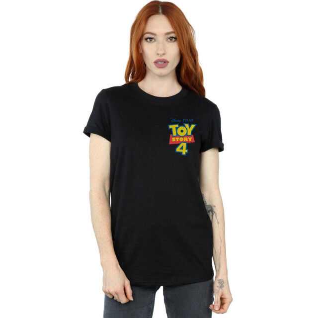 Li-cense Disney dames toy story 4 logo borstprint katoenen vriend t-shirt UTBI46968_black large