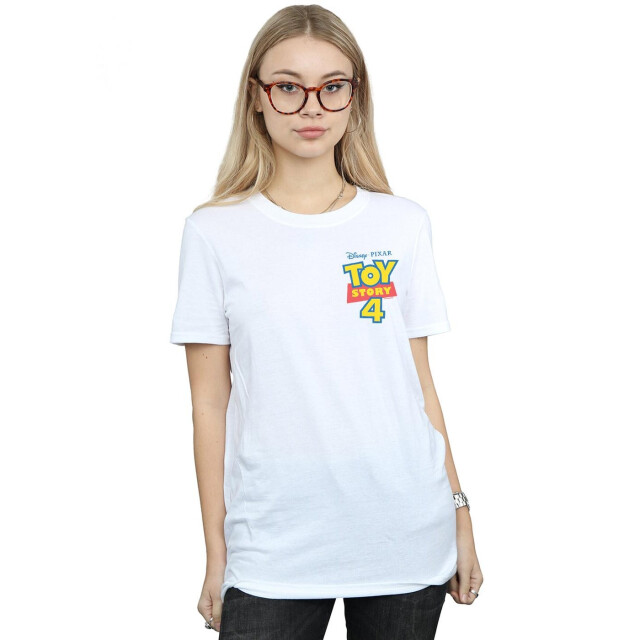 Li-cense Disney dames toy story 4 logo borstprint katoenen vriend t-shirt UTBI46968_white large