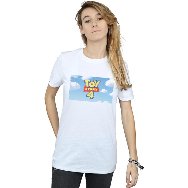 Li-cense Disney dames toy story 4 wolk logo katoenen vriendje t-shirt UTBI46958_white large