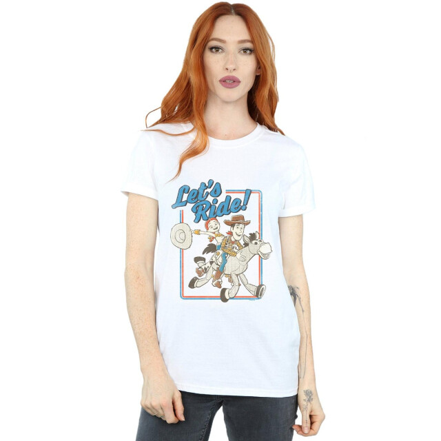Li-cense Disney dames toy story 4 let´s ride katoenen vriendje t-shirt UTBI46973_white large