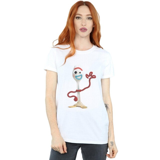 Li-cense Disney dames toy story 4 forky katoenen vriendje t-shirt UTBI46954_white large